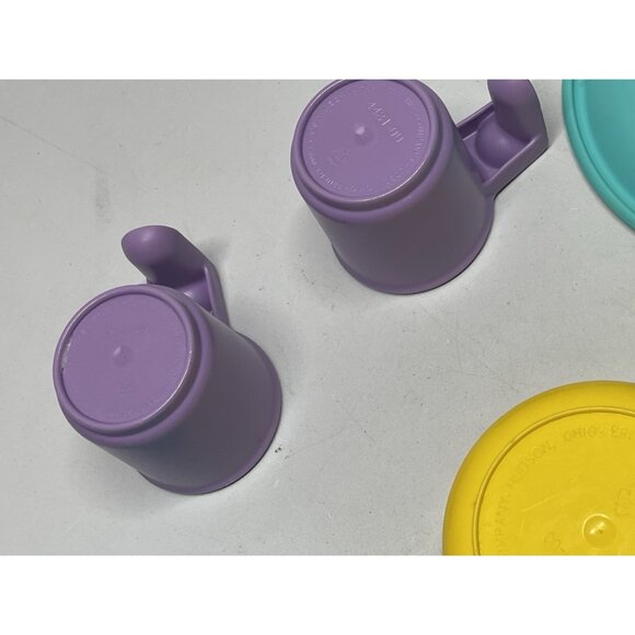 Little Tikes Plates, Cups, Pan 1990s Made In The USA - Picture 7 of 9